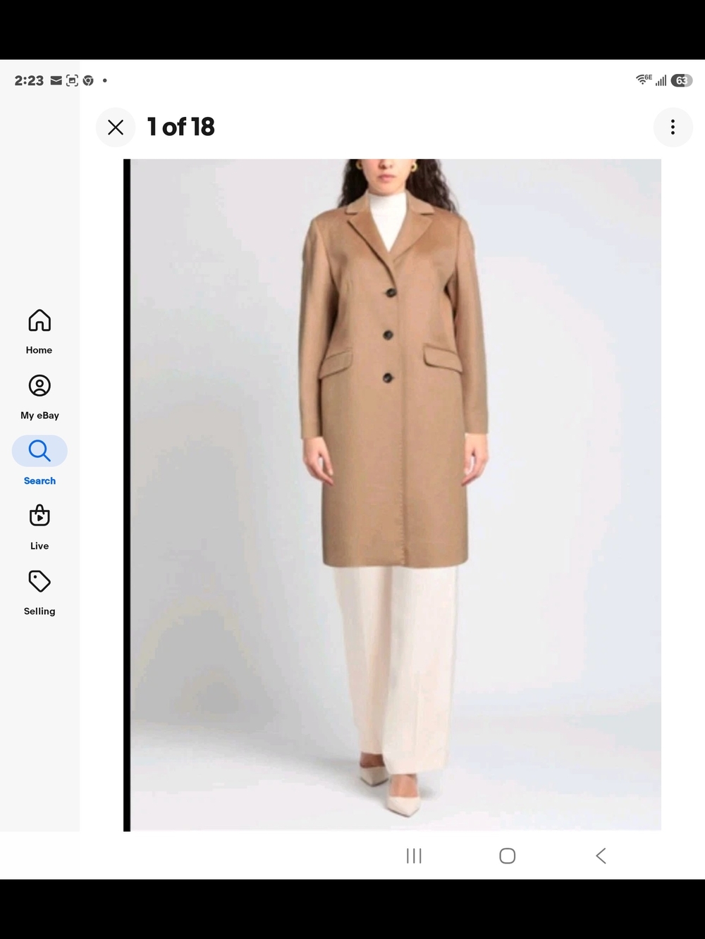 Cinzia Rocca 100% Pure Cashmere Camel Coat – Women's Size 12 – Luxury Italian...